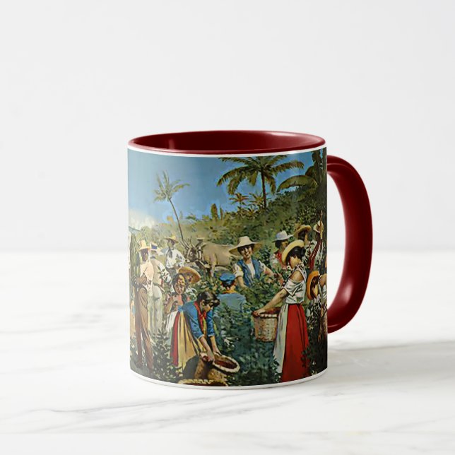 Taza "La Alegoria del Café" (Anverso derecho)
