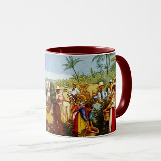 Taza "La Alegoria del Café" (Anverso derecho)