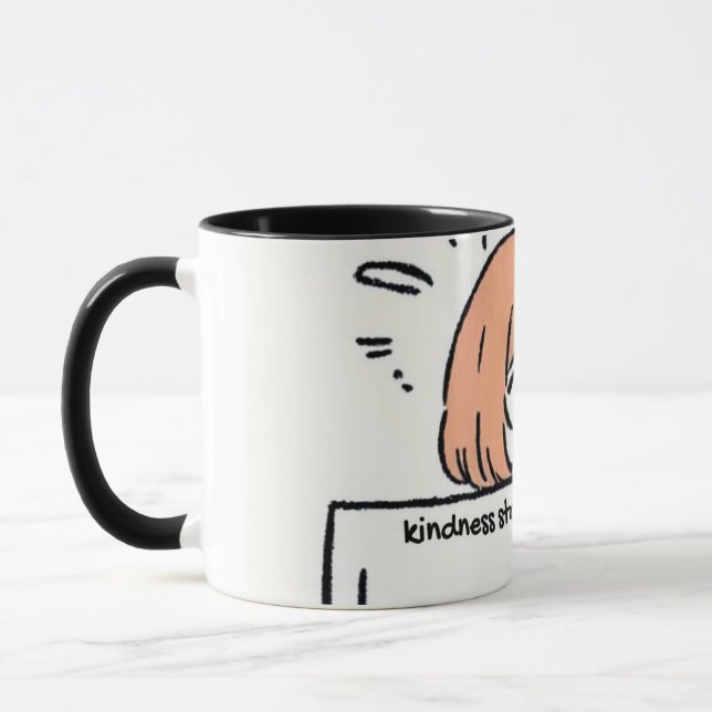 Taza ¡La amabilidad empieza con un simple saludo! (Izquierda)