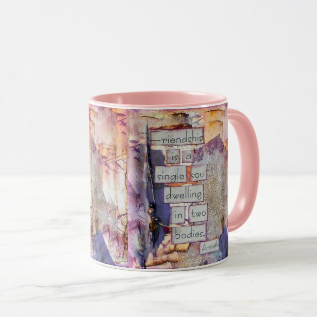 Taza La Amistad Es Una Sola Mug De Alma (Anverso derecho)