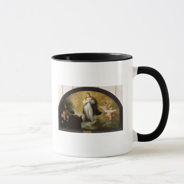 Taza La aparición de la Virgen, 1665 (Derecha)