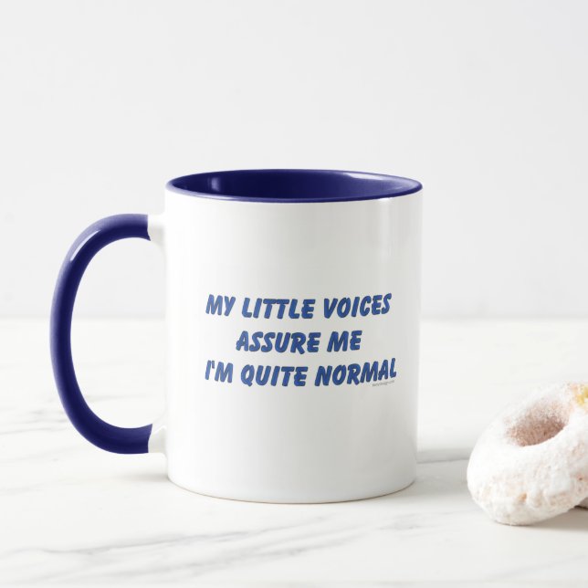 Taza La audiencia expresa humor (Con donut)