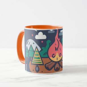 Taza La avenida natural Notre Tasse de Café Camping !