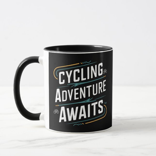 Taza La aventura ciclista espera (Izquierda)
