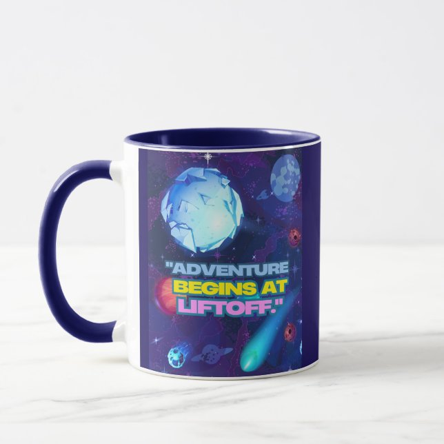 Taza La aventura comienza con el tumbler aislado del el (Izquierda)