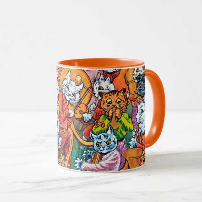 Taza La banda juega, Louis Wain (Anverso derecho)