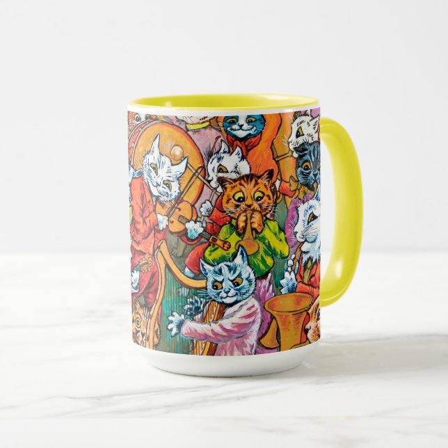 Taza La banda juega, Louis Wain (Anverso derecho)
