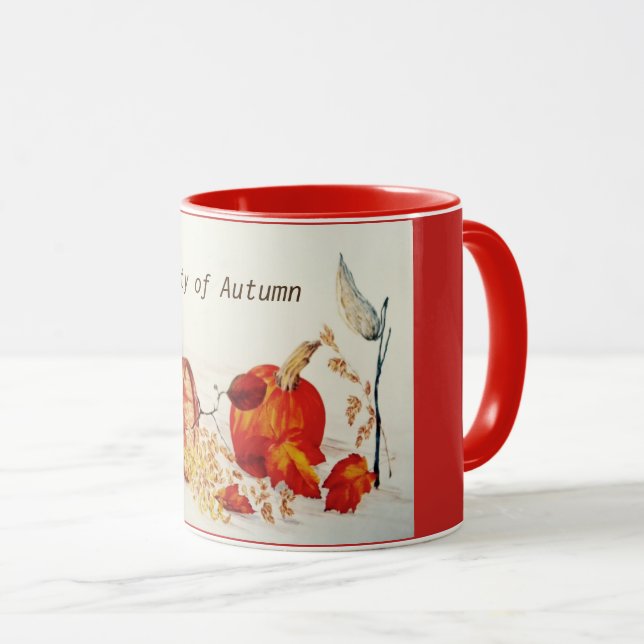 Taza La belleza del otoño (Anverso derecho)