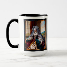 Taza La Belleza Sin Tiempo De Una Mujer Majestuosa Con