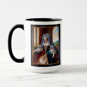 Taza La Belleza Sin Tiempo De Una Mujer Majestuosa Con