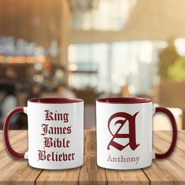 Taza La Biblia del Rey James Creer Cristiano Personaliz (Subido por el creador)