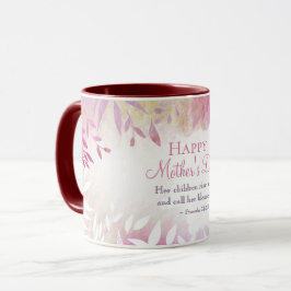 Taza La Biblia inspiradora versus el día de la madre fl