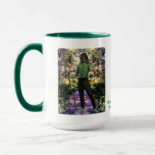 Taza La bienvenida del hombre verde