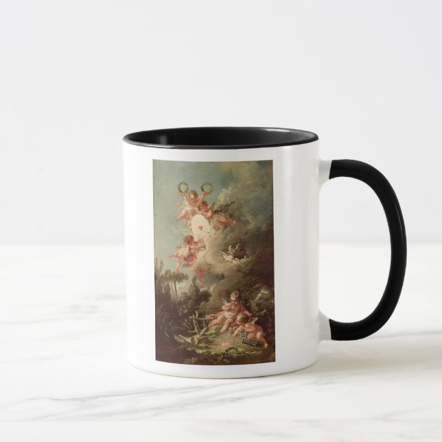 Taza La blanco del Cupid, 'de DES Dieux de los amoríos (Derecha)