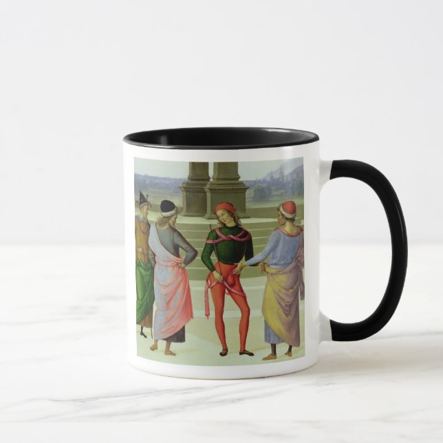 Taza La boda de la Virgen, detalle de cuatro hombres (Derecha)