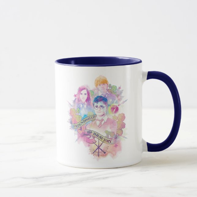 Taza La bola de Harry Potter| Harry, Hermione y Ron Wat (Derecha)