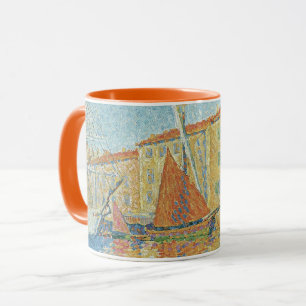 Taza La Boya Roja de Paul Signac, Pointillismo Vintage