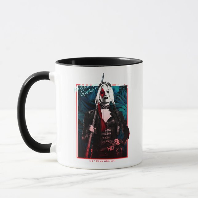 Taza La brigada suicida | Harley Quinn y Green Ferns (Izquierda)