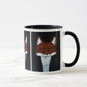 Taza La burla gótica americana del zorro cutáneo de s