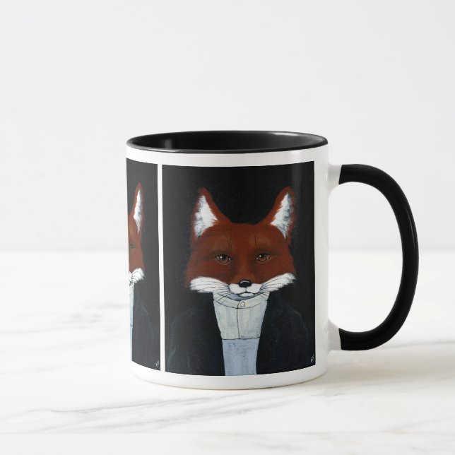 Taza La burla gótica americana del zorro cutáneo de su  (Derecha)