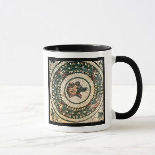 Taza La cabeza del oso, mosaico romano, siglo IV