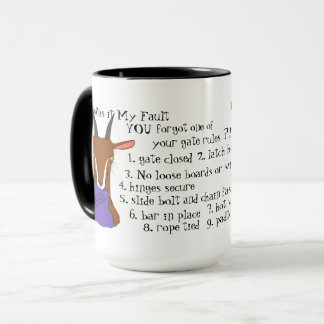 Taza La cabra, artista de escape, toggenburg, sannen