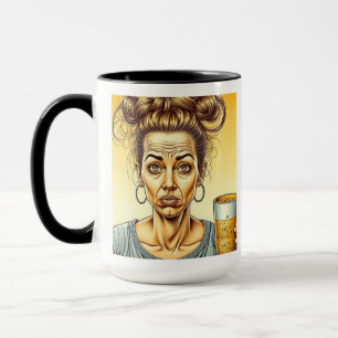 Taza La cafeína es buena, la cerveza es mejor