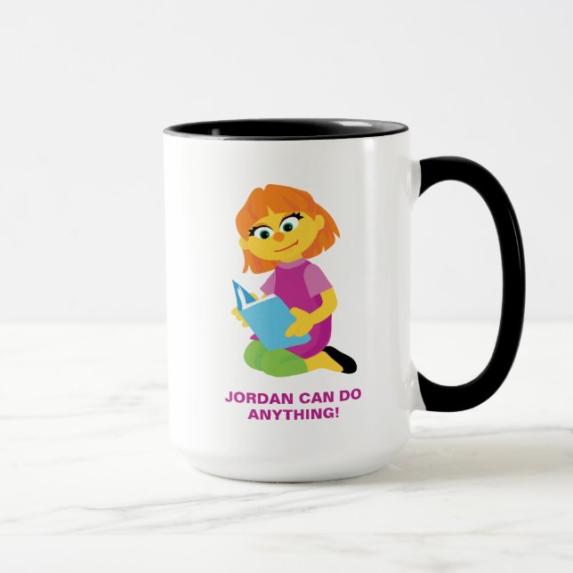 Taza La Calle Sesame | Julia Leyendo un Libro (Derecha)