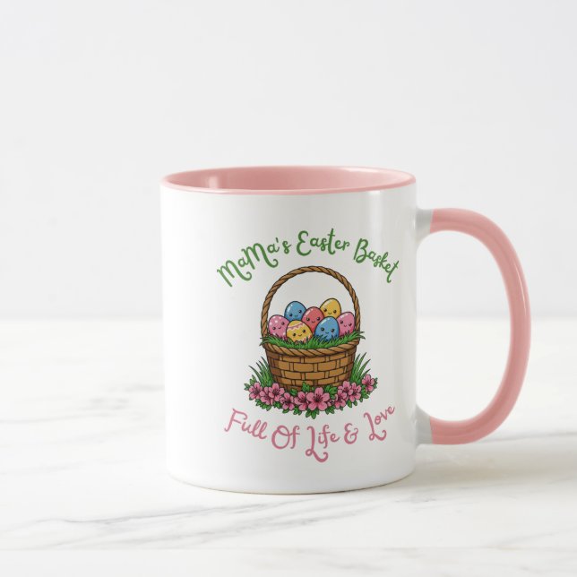 Taza La canasta de Pascua de Ma (Derecha)