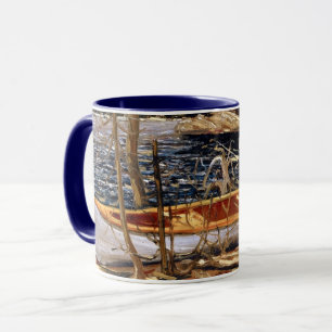 Taza La canoa, arte fino de Tom Thomson
