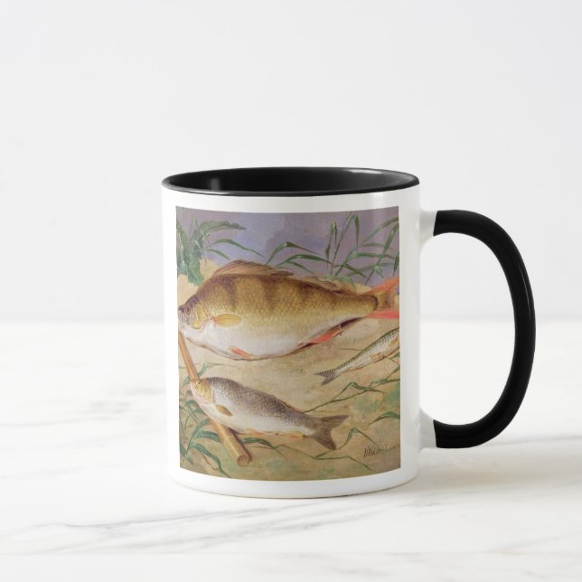 Taza La captura de un pescador de los pescados gruesos (Derecha)
