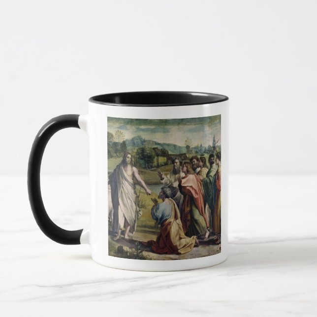 Taza La carga de Cristo a San Pedro (dibujo animado (Izquierda)