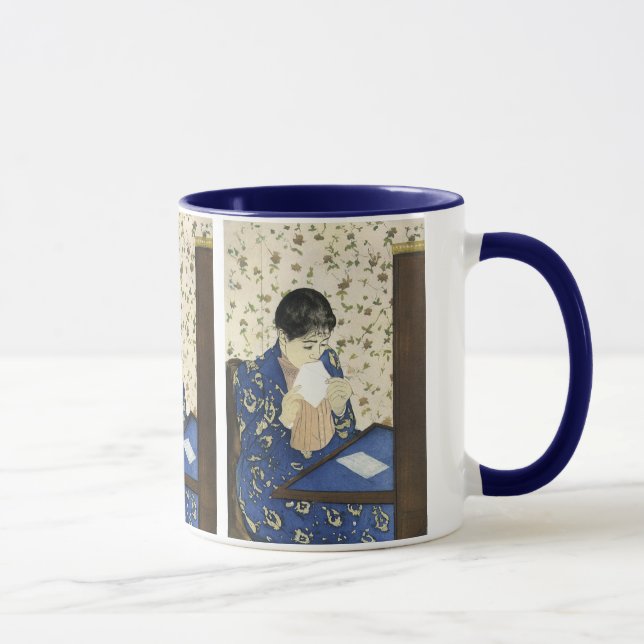 Taza La carta por Mary Cassatt, Impresionismo antiguo (Derecha)