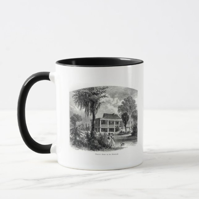 Taza La casa del plantador en el Mississippi (Izquierda)