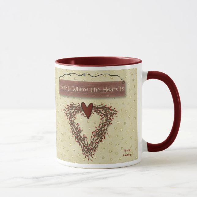 Taza La Casa Es Donde El Corazón Es Mug (Derecha)