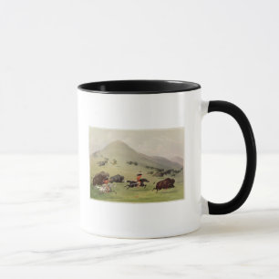 Taza La caza del búfalo, c.1832