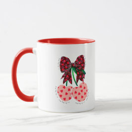 Taza La cereza de amor es una fruta divertida