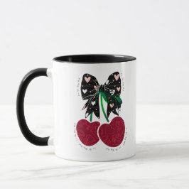 Taza La cereza de amor es una fruta divertida