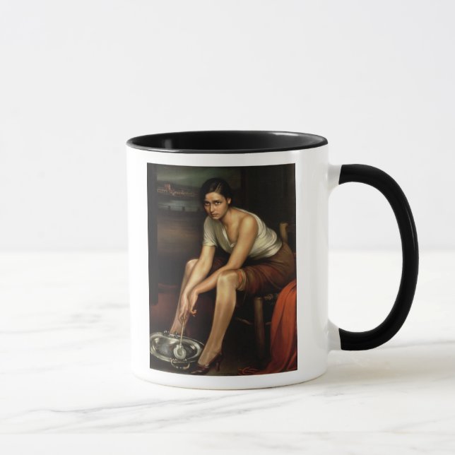 Taza La chica joven de fascinación (Derecha)