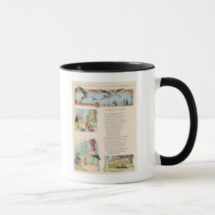 Taza La cigüeña y el Fox de las fábulas