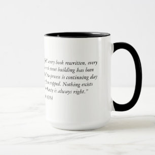 Taza La cita a partir de 1984 dos de George Orwell