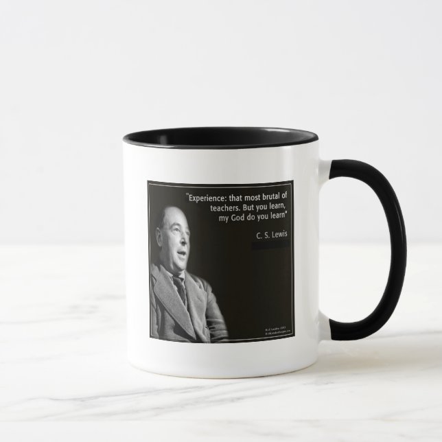 Taza La cita "Mi Dios" de CS Lewis (Derecha)
