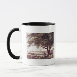 Taza La ciudad y el puerto de Philadelphia, de