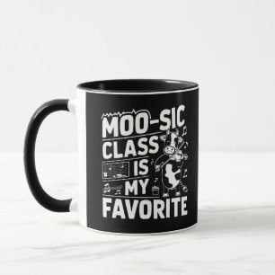 Taza La Clase Moo-sic es mi escuela favorita de Moo Cow