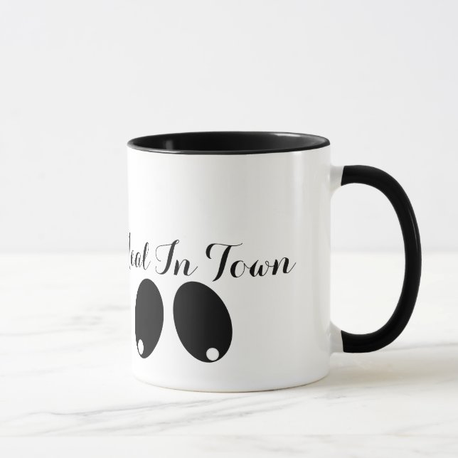 Taza La comida del pecho en ciudad (Derecha)