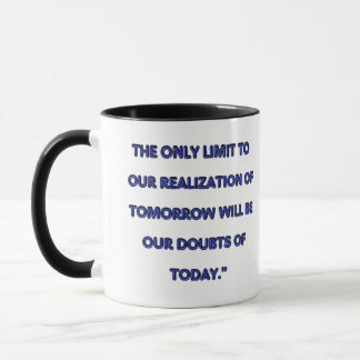 Taza La confusión de confianza y optimismo
