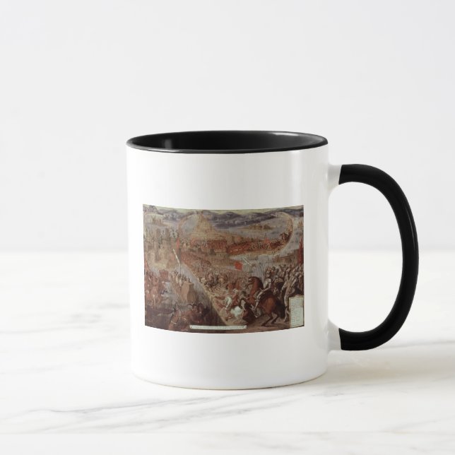 Taza La conquista de Tenochtitlan (Derecha)