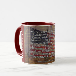 Taza La Constitución de Estados Unidos predica la tipog