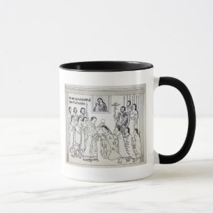 Taza La conversión de los Aztecas a romano