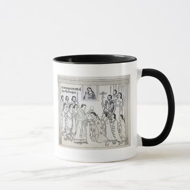 Taza La conversión de los Aztecas a romano (Derecha)
